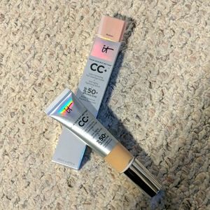 it cosmetics CC+  facial cream/foundation MEDIUM